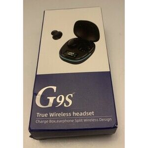 Bluetooth Wireless Touch-Control Headset, LED Lamp Digital Display Bluetooth